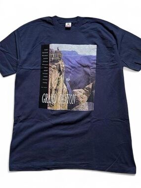 Vintage 1990s Grand Canyon Arizona Graphic T-Shirt - Navy XXL
